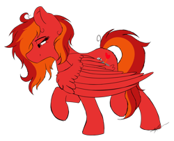 Size: 1024x830 | Tagged: safe, artist:mindlesssketching, derpibooru import, oc, oc:firestorm, pegasus, pony, female, mare, simple background, solo, transparent background