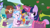 Size: 1066x596 | Tagged: safe, derpibooru import, screencap, berry blend, berry bliss, november rain, ocellus, sandbar, silverstream, smolder, twilight sparkle, twilight sparkle (alicorn), yona, alicorn, changedling, changeling, classical hippogriff, dragon, earth pony, griffon, hippogriff, pony, yak, the end in friend, boomerang (tv channel), bow, cloven hooves, dragoness, female, friendship student, glowing horn, hair bow, jewelry, levitation, magic, male, monkey swings, necklace, notebook, notepad, outdoors, pencil, sitting, student, students, teenager, telekinesis, tree, youtube link