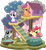 Size: 3868x4244 | Tagged: safe, artist:phucknuckl, derpibooru import, apple bloom, gabby, scootaloo, sweetie belle, earth pony, griffon, pegasus, pony, unicorn, my little pocket ponies, adorabloom, apple, apple bloom's bow, apple tree, bow, cute, cutealoo, cutie mark, cutie mark crusaders, diasweetes, female, filly, flower, foal, fruit, gabbybetes, hair bow, looking at you, open mouth, pocket ponies, set, simple background, sitting, small wings, smiling, smiling at you, spread wings, the cmc's cutie marks, transparent background, tree, treehouse, wings