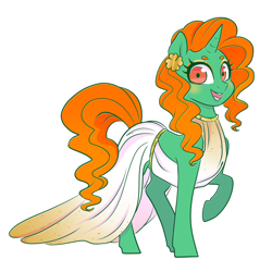 Size: 1600x1600 | Tagged: safe, artist:pitchpatch, derpibooru import, oc, oc:emerald isle, pony, unicorn, clothes, dress