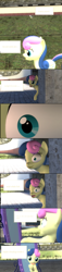 Size: 1280x5568 | Tagged: safe, artist:scootabounce12-mlp, bon bon, sweetie drops, 3d, comic, gmod, mirror