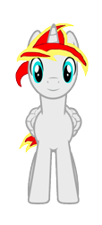 Size: 545x1200 | Tagged: safe, artist:magicnova, oc, oc only, oc:magicnova, alicorn, 2018 community collab, alicorn oc, derpibooru community collaboration, looking at you, male, simple background, smiling, solo, stallion, transparent background