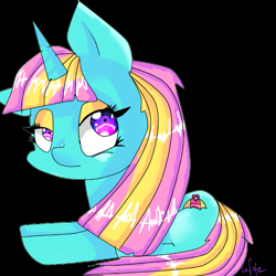 Size: 657x658 | Tagged: safe, artist:leif-skyler, derpibooru import, dewdrop dazzle, pony, solo