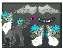 Size: 2500x2000 | Tagged: safe, artist:fizzwings, derpibooru import, oc, oc:fluffy (the griffon), griffon, chest fluff, ear fluff, fluffy, looking at you, male, reference sheet, wings