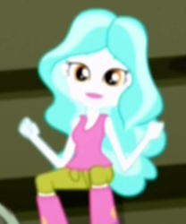 Size: 249x300 | Tagged: safe, screencap, paisley, eqg summertime shorts, equestria girls, steps of pep, cropped