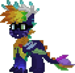 Size: 512x494 | Tagged: safe, derpibooru import, oc, oc only, oc:dragon chick, dracony, hybrid, pony, pony town, simple background, transparent background