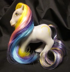 Size: 564x573 | Tagged: safe, derpibooru import, pony, g1, brush and grow pony, brushable, irl, photo, ringlets (g1 brush and grow), toy