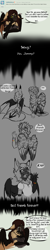 Size: 782x3907 | Tagged: safe, artist:theecchiqueen, oc, oc only, oc:rasta jam, anthro, bat pony, pegasus, anthro oc, bat pony oc, body freckles, clothes, crying, deviantart, dialogue, female, filly, flashback, floppy ears, freckles, long ears, looking at you, male, mare, memories, monochrome, speech bubble, younger