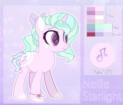 Size: 3355x2860 | Tagged: safe, artist:at--ease, derpibooru import, oc, oc:nellie starlight, pony, unicorn, female, mare, reference sheet, solo