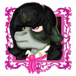 Size: 3000x3000 | Tagged: safe, artist:euspuche, derpibooru import, oc, oc only, oc:zalam, demon, demon pony, bust, male, portrait, simple background, solo, transparent background