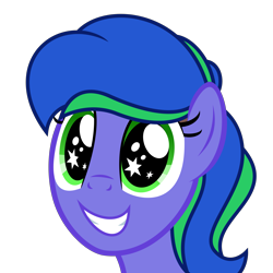 Size: 6563x6563 | Tagged: safe, artist:besttubahorse, derpibooru exclusive, oc, oc only, oc:felicity stars, absurd resolution, bust, cute, female, simple background, solo, starry eyes, transparent background, vector, wingding eyes