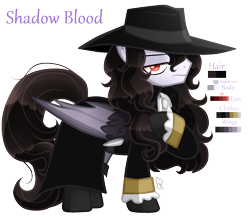 Size: 1392x1213 | Tagged: safe, artist:sugaryicecreammlp, derpibooru import, oc, oc:shadow blood, bat pony, pony, clothes, hat, male, reference sheet, simple background, solo, stallion, transparent background