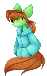 Size: 1264x2031 | Tagged: safe, artist:dollmaker47, oc, oc only, pony, clothes, hoodie, simple background, solo, transparent background
