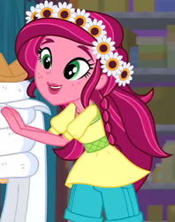 Size: 644x812 | Tagged: safe, screencap, gloriosa daisy, equestria girls, legend of everfree, cropped, cute, daisybetes, happy, smiling, solo