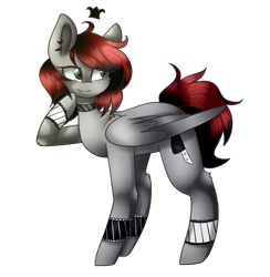 Size: 1405x1440 | Tagged: safe, artist:despotshy, oc, oc only, oc:dark, pegasus, pony, female, mare, simple background, solo, transparent background