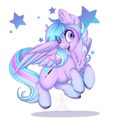 Size: 1024x1024 | Tagged: safe, artist:pvrii, oc, oc only, oc:diamond spark, pegasus, pony, art trade, female, mare, open mouth, simple background, solo, transparent background