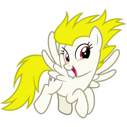 Size: 3000x3000 | Tagged: safe, artist:cheezedoodle96, surprise, pegasus, pony, .svg available, female, flying, looking at you, mare, simple background, solo, svg, transparent background, vector