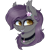 Size: 726x726 | Tagged: safe, artist:_spacemonkeyz_, derpibooru import, oc, oc:umbra tempestas, bat pony, pony, bust, choker, female, mare, portrait, simple background, solo, transparent background