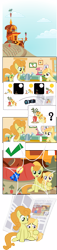 Size: 4000x17446 | Tagged: safe, artist:lumorn, carrot top, golden harvest, noi, pony, carrot house, comic