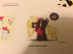 Size: 4032x3024 | Tagged: safe, alternate version, artist:rebecca dart, songbird serenade, pony, my little pony: the movie, the art of my little pony: the movie, concept art, rebecca dart, sia (singer)