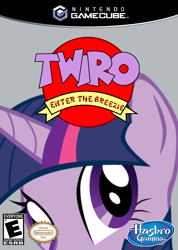 Size: 800x1122 | Tagged: safe, derpibooru import, twilight sparkle, gamecube, solo, spyro the dragon, spyro: enter the dragonfly