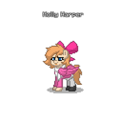 Size: 400x400 | Tagged: safe, pony, cute, final destination (franchise), final destination 5, molly harper, new hairstyle, ponified, pony town, simple background, solo, transparent background