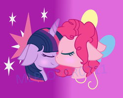 Size: 814x648 | Tagged: safe, artist:mlplover0711, derpibooru import, pinkie pie, twilight sparkle, earth pony, pony, female, floppy ears, lesbian, shipping, twinkie