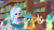 Size: 1280x720 | Tagged: safe, derpibooru import, screencap, gallus, ocellus, sandbar, silverstream, smolder, yona, changedling, changeling, dragon, earth pony, griffon, hippogriff, pony, yak, what lies beneath, bookshelf, bow, dragoness, female, hair bow, male, monkey swings, student six, teenager