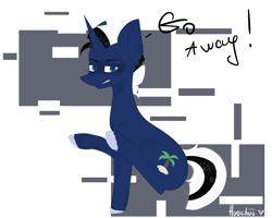 Size: 2500x2000 | Tagged: safe, artist:hoochuu, oc, oc only, oc:shabaco, unicorn, abstract background, male, solo, ych result