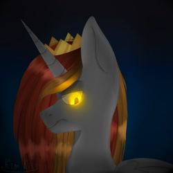 Size: 1000x1000 | Tagged: artist needed, safe, oc, oc only, oc:king phoenix, alicorn, pony, crown, jewelry, regalia, solo