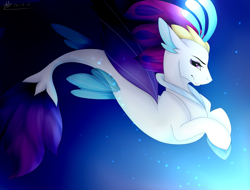 Size: 2500x1900 | Tagged: safe, artist:sheetanii, queen novo, seapony (g4), my little pony: the movie, female, ocean, solo, underwater