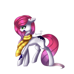 Size: 1600x1600 | Tagged: safe, artist:likelike1, oc, oc only, earth pony, pony, clothes, female, mare, scarf, simple background, solo, transparent background
