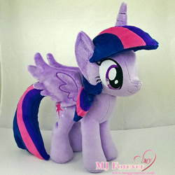 Size: 1134x1134 | Tagged: safe, artist:moggymawee, twilight sparkle, twilight sparkle (alicorn), alicorn, irl, photo, plushie, solo