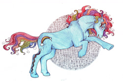 Size: 1280x844 | Tagged: safe, artist:animagicworld, derpibooru import, rainbow dash (g3), g3, solo