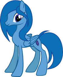 Size: 2040x2480 | Tagged: safe, artist:duskthebatpack, derpibooru import, oc, oc only, oc:sapphira, pegasus, pony, commission, female, folded wings, high res, mare, simple background, smiling, solo, standing, transparent background, vector, wings