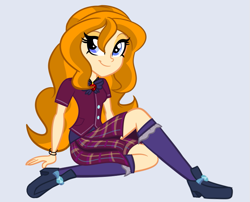 Size: 763x618 | Tagged: safe, artist:wubcakeva, oc, oc only, oc:astara dazzle, equestria girls, clothes, crystal prep academy uniform, crystal prep shadowbolts, daughter, equestria girls-ified, female, next generation, offspring, parent:adagio dazzle, school uniform