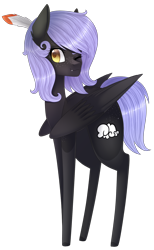 Size: 1224x1989 | Tagged: safe, artist:bonniebatman, oc, oc only, oc:cloudy night, pegasus, pony, female, mare, one eye closed, simple background, solo, transparent background, wink