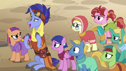 Size: 1280x720 | Tagged: safe, derpibooru import, screencap, hoo'far, pony, road to friendship, background pony