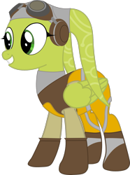 Size: 1183x1586 | Tagged: safe, artist:sonofaskywalker, pegasus, pony, goggles, hera syndulla, no tail, pilot, ponified, simple background, solo, star wars, star wars rebels, transparent background, twi'lek