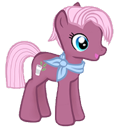 Size: 426x458 | Tagged: safe, jasmine leaf, discordant harmony, 3d, blue eyes, cup, cute, eyelashes, gameloft, necktie, pink mane, purple, short mane, simple background, solo, tea, transparent background