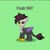 Size: 831x838 | Tagged: safe, derpibooru import, oc, oc:gothiquill violet, griffon, pixel art, pony town, screenshots, simple background, solo, vulgar