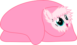 Size: 5000x2954 | Tagged: safe, artist:weegeestareatyou, oc, oc only, oc:fluffle puff, pony, .svg available, blanket, blanket burrito, cute, flufflebetes, high res, simple background, solo, transparent background, vector