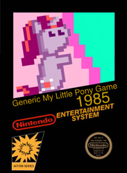 Size: 467x639 | Tagged: safe, artist:employeeamillion, twilight sparkle, 8-bit, 80s, box art, nintendo, nintendo entertainment system, retro, solo