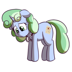Size: 512x512 | Tagged: safe, artist:anibaruthecat, derpibooru import, oc, oc only, oc:sweetwater, pony, unicorn, expressions, female, filly, goggles, sad, sticker