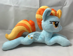 Size: 570x437 | Tagged: safe, artist:ketika, lightning dust, pegasus, pony, female, irl, mare, photo, plushie, prone, solo