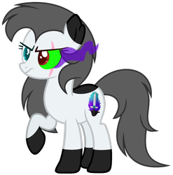 Size: 1024x1035 | Tagged: safe, artist:bloodlover2222, derpibooru import, oc, oc:dark blade, earth pony, pony, dark magic, female, magic, mare, simple background, solo, sombra eyes, transparent background