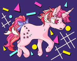 Size: 488x385 | Tagged: safe, artist:galaxy-apple, derpibooru import, galaxy (g1), pony, twinkle eyed pony, unicorn, g1, solo