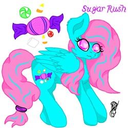 Size: 768x768 | Tagged: safe, artist:timeatriy-time-lives, derpibooru import, oc, oc:sugar rush, pony, solo