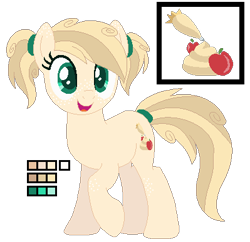 Size: 399x387 | Tagged: safe, artist:awoomarblesoda, derpibooru import, oc, oc:apple whip, earth pony, pony, female, mare, offspring, parent:applejack, parent:caramel, parents:carajack, simple background, solo, transparent background