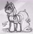 Size: 1830x1898 | Tagged: safe, artist:binkyt11, derpibooru exclusive, derpibooru import, oc, oc only, oc:belladonna lamia, pony, unicorn, female, freckles, mare, missing cutie mark, monochrome, pen drawing, solo, traditional art, unamused